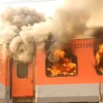 लुधियाना से दिल्ली जा रही गरीब रथ ट्रेन में लगी भीषण आग, यात्रियों में मची अफरातफरी