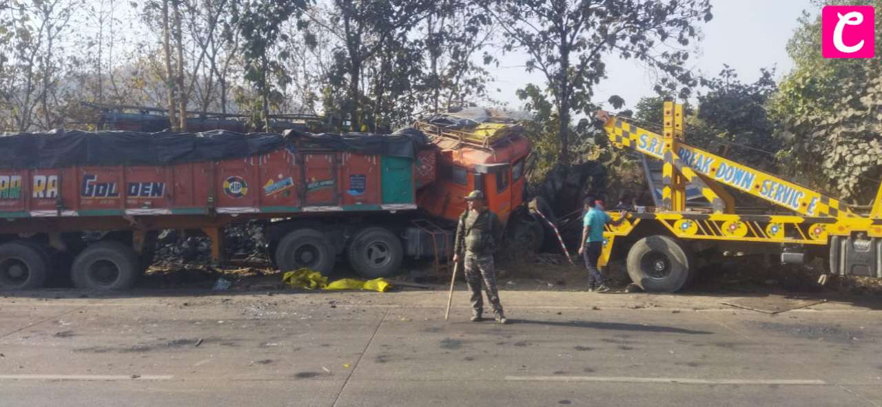 चौपारण के दनुवा जंगल में कई वाहन आपस में टकराए, एक की मौत