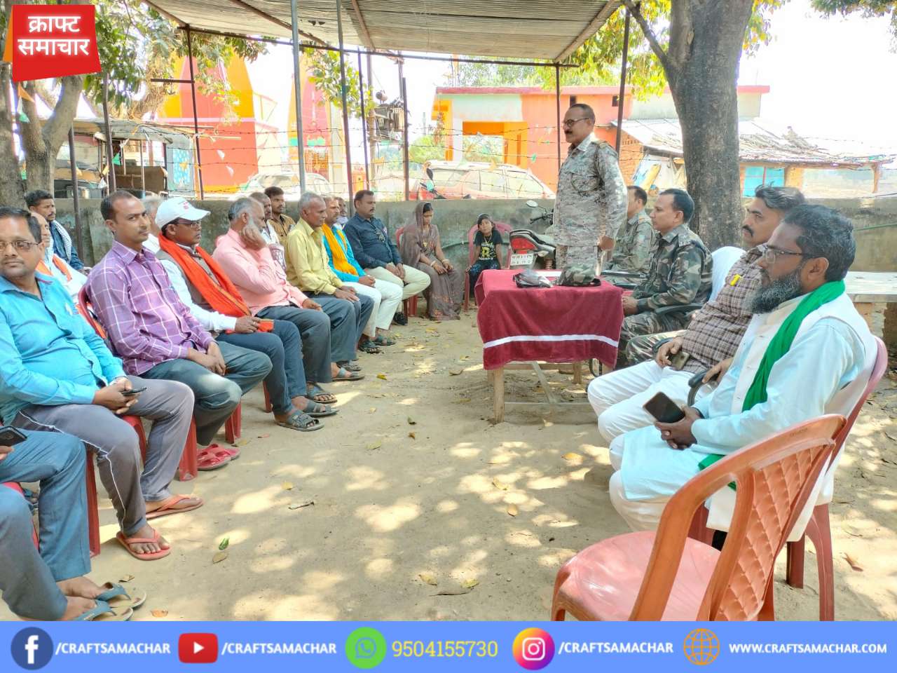 गिरिडीह— होली व शब-ए-बारात पर्व को लेकर तिसरी व लोकाई थाना में हुई शांति समिति की बैठक